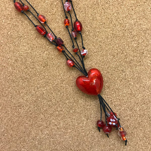 Glass Shapes on Cord