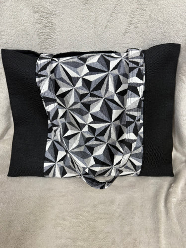 049 Black and White Tote / Handbag