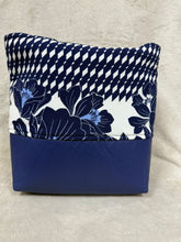 Load image into Gallery viewer, 144 Blue Leather Look with Floral &amp; Diamonds