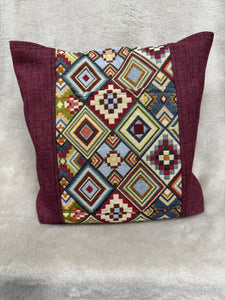 056 Burgundy sides with Tapestry Panel