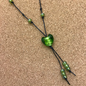 Glass Shapes on Cord