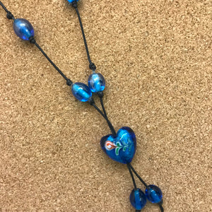 Glass Shapes on Cord