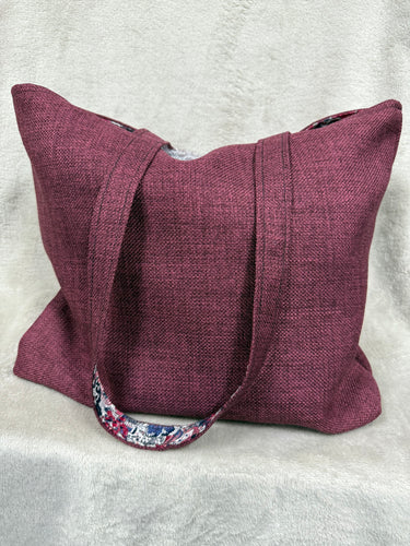 037 Burgundy With Floral Inside