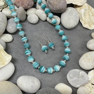 Aqua Necklace & Earrings Sets