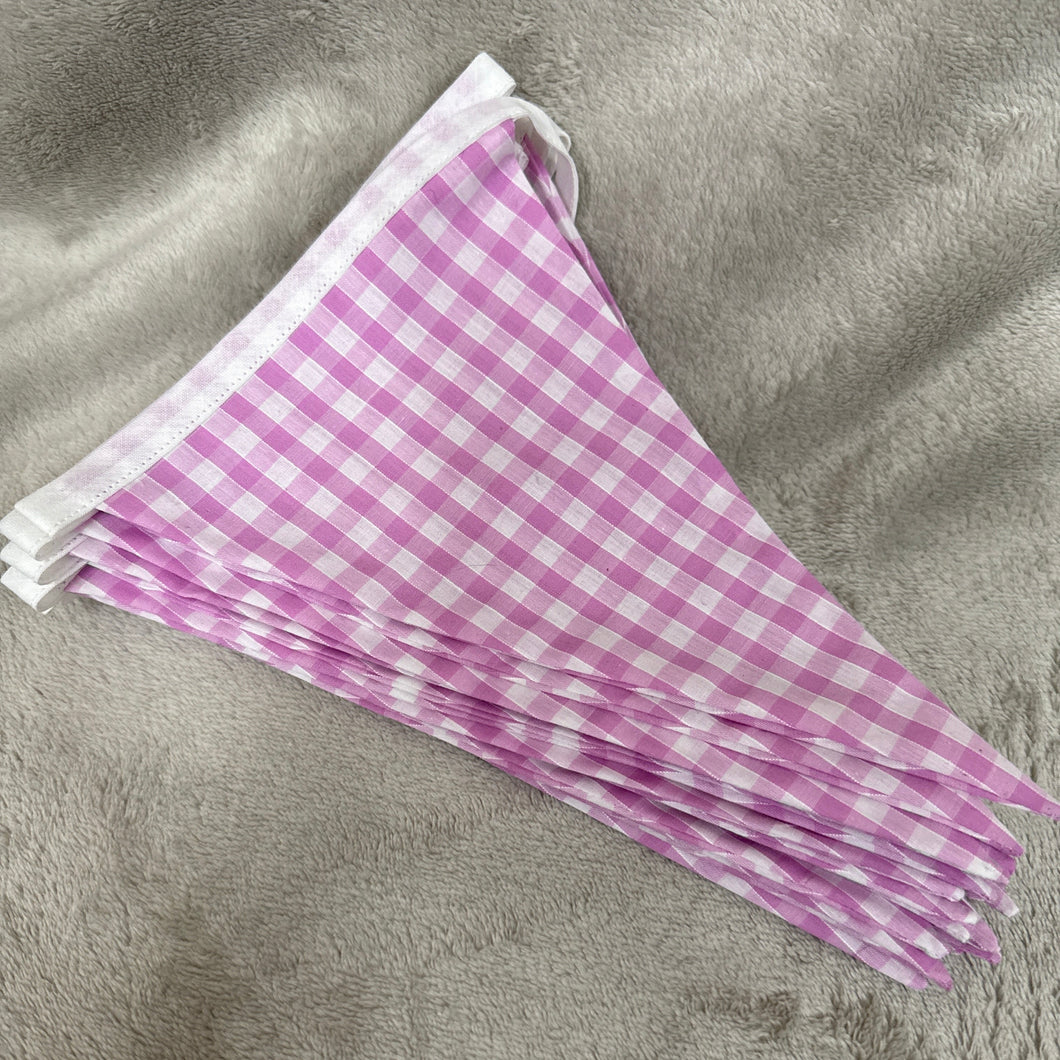 Bunting / Pink Gingham