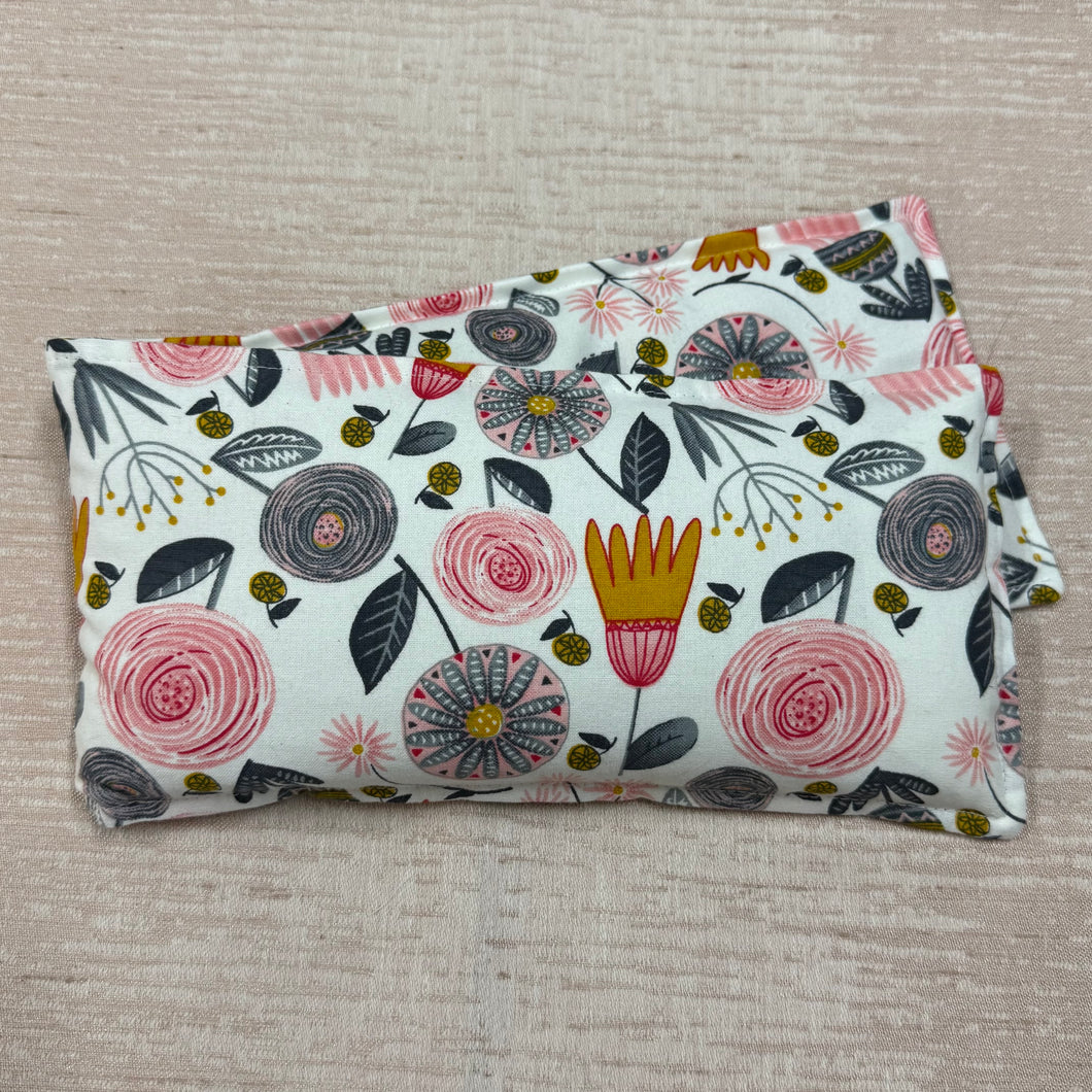 Wheatbag - White with Flowers