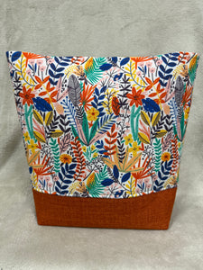 187 Orange Floral