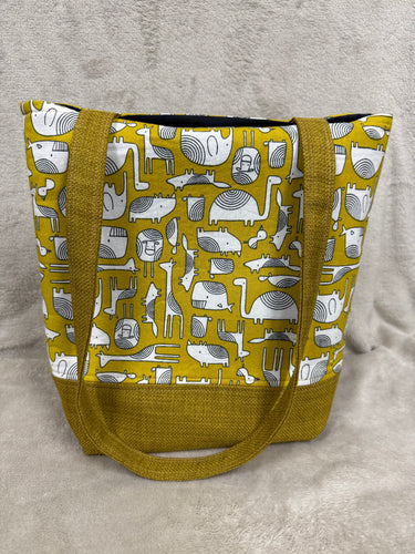 156 Mustard Base with Funky Animals