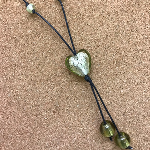 Glass Shapes on Cord