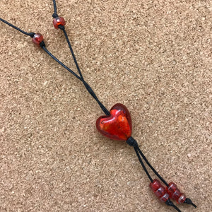Glass Shapes on Cord