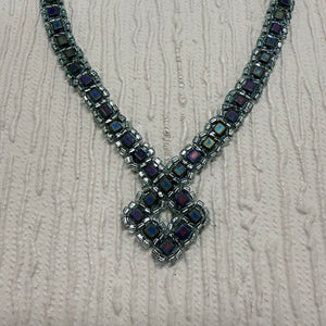 SALE Beaded Square Necklace