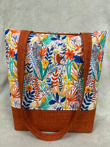 187 Orange Floral