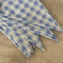 Load image into Gallery viewer, Bunting / Blue Checkers with Glitter