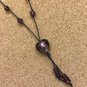 Glass Shapes on Cord
