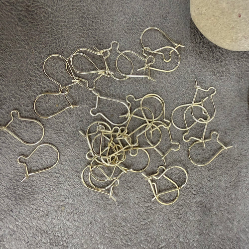 Silver Plated Kidney Earring Wires