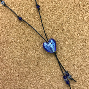 Glass Shapes on Cord